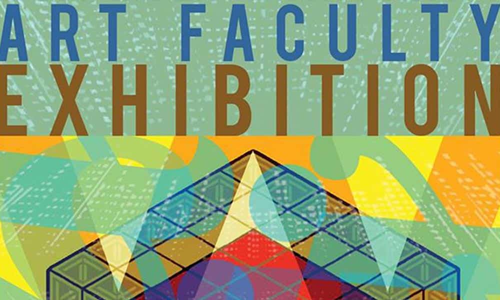 2015 Art Faculty Exhibition poster