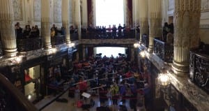 Photo snapped by Jackie Herbein to show the entire flute choir in Heinz Hall.