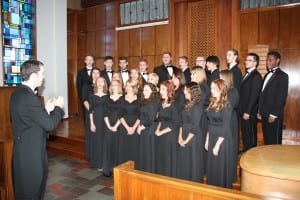 Conducting choir wide