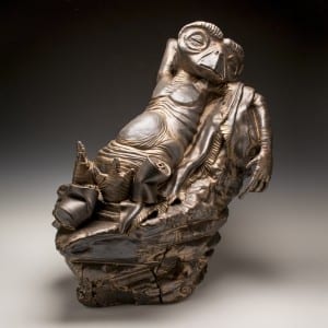 Looks like ET? Brett Kern's sculpture features many pop culture images. 