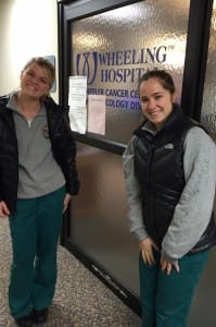 Hannah Crewdson and Annisce Ramanna delivered the Valentine gift bags this past Monday, Feb. 8.