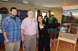 Shown at a previous Environmental Education Day are Aron , Dave Thomas and Dr. 