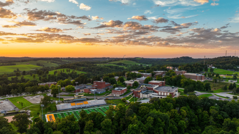 Campus sunset