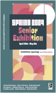 Bre Boogaart_Senior Exhibition Poster_Spring 2024